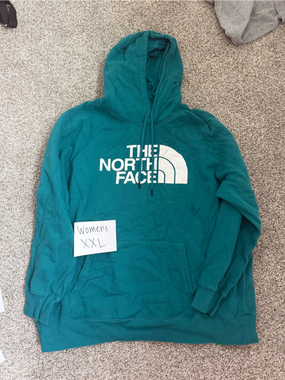 The North Face Teal Green Logo Hoodie